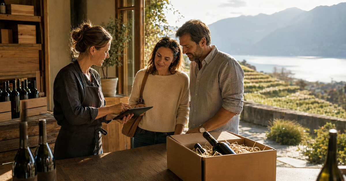 Cantina ticinese che rafforza vendita diretta ed enoturismo con l'automazione della relazione coi clienti